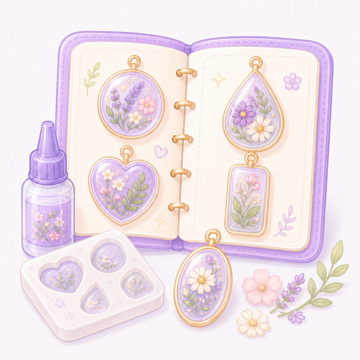 Botanical Resin Design Pack
